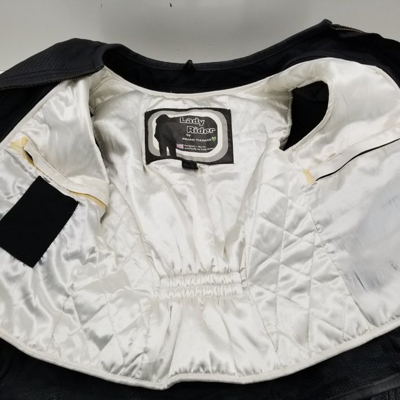 Frank Thomas Lady Rider Motorcycle Womans Jacket Size  US 10 UK14 EUR 40 - Picture 9 of 11
